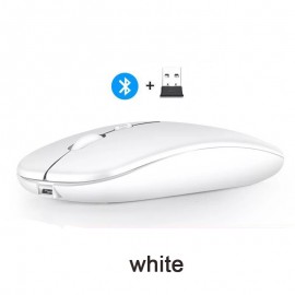 Wireless Mouse for MacBook PC Laptop Gamer  Rechargeable V5.0 Blue Mouse