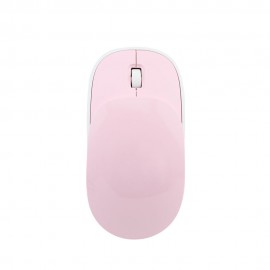 2.4G Silent Wireless Mouse Rechargeable 1600 DPI Slide 3 Buttons Pink Mouse