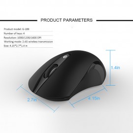 Wireless Silent Mouse 3D Mini USB Optical Computer Mice 800/1200/1600 DPI Ergonomic Small Hand Mouse