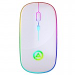 Mini Wireless Mouse Silent Mute Rechargeable LED Colorful Lights Computer Mouse