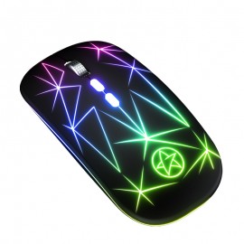 A20 Portable 2.4Ghz BT Dual-mode Optical Computer RGB Gaming MICE Rechargeable BT Wireless Mouse