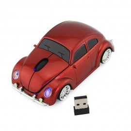 2.4GHz car shape wireless optical mouse USB scrolling mouse, suitable for PC notebook computer, with USB receiver