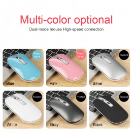 2-mode Blue tooth 5.1 + 2.4G wireless mouse with rechargeable silent computer mouse 1600 DPI