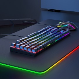 89-Key Wired Backlit RGB Computer Gaming Mechanical Keyboard