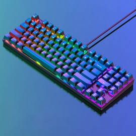 89-Key Wired Backlit RGB Computer Gaming Mechanical Keyboard