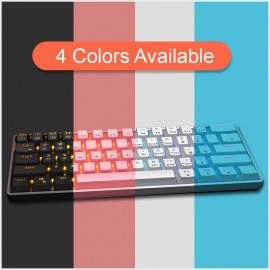 Dual-Mode BT5.0  BT/2.4Ghz 60% RGB Gaming Anti-ghosting Wireless Mechanical Keyboard