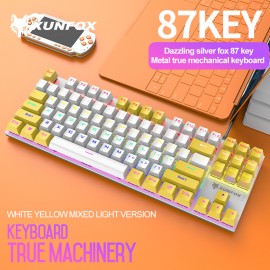 Hot Selling Backlit Gaming Keyboard 87 Key RGB Mechanical Keyboard