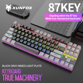 Hot Selling Backlit Gaming Keyboard 87 Key RGB Mechanical Keyboard