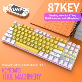 Hot Selling Backlit Gaming Keyboard 87 Key RGB Mechanical Keyboard