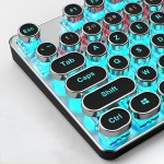 Retro Steampunk Keyboards Multimedia Knob  Desktop Metal Panel Punk Gaming Mechanical Keyboard