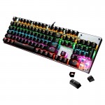 The latest single RGB backlit mechanical keyboard 104 key mechanical gaming keyboard