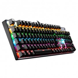 The latest single RGB backlit mechanical keyboard 104 key mechanical gaming keyboard