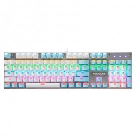 The latest single RGB backlit mechanical keyboard 104 key mechanical gaming keyboard