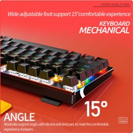 The latest hot-selling backlit mechanical keyboard 87-key RGB mechanical gaming keyboard