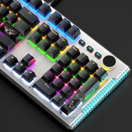 RGB Backlit 104-Key Wired Gaming Mechanical Keyboard