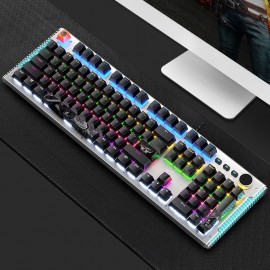 RGB Backlit 104-Key Wired Gaming Mechanical Keyboard