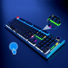 RGB Backlit 104-Key Wired Gaming Mechanical Keyboard