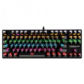 The latest RGB backlit mechanical keyboard wired 87-key mechanical gaming keyboard