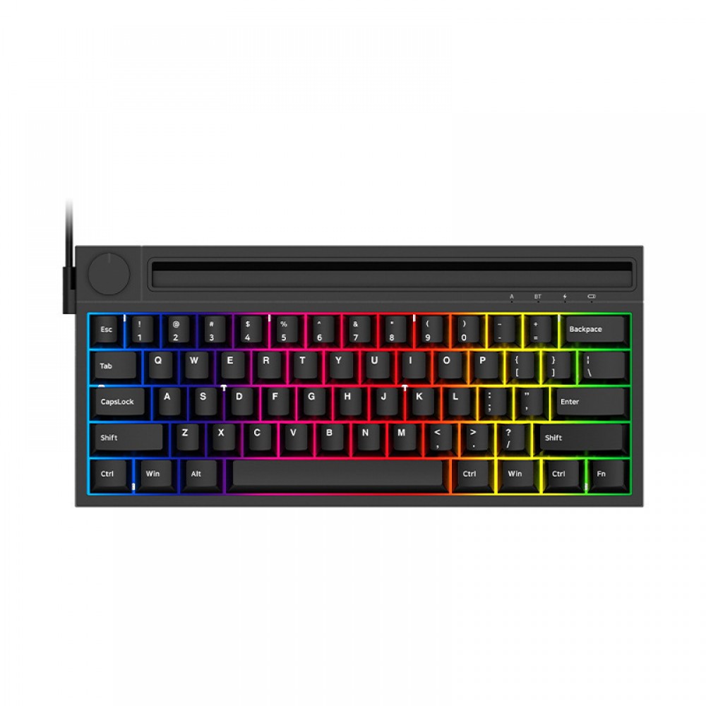 RGB Backlit Ergonomic 62-Key Waterproof Mechanical Gaming Keyboard