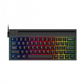 RGB Backlit Ergonomic 62-Key Waterproof Mechanical Gaming Keyboard