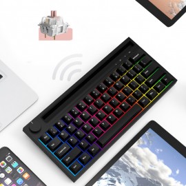 RGB Backlit Ergonomic 62-Key Waterproof Mechanical Gaming Keyboard