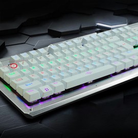 RGB Backlit 104-Key Metal Panel Wired Gaming Mechanical Keyboard