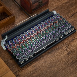 Cross-Border Retro Punk Keycap Typewriter Mechanical Keyboard