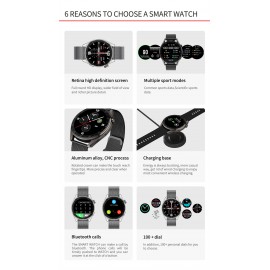 New SK13 Smart Watch Full Screen Heart Rate Blood Oxygen Waterproof Series SK13 Smart Watch