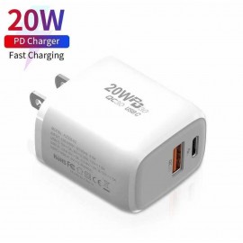 PD 20W 18W usb power adapter European Standard A+C Fast Charge Dual Port British Standard American Standard fast charger