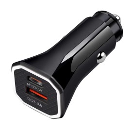 New QC3.0+PD20W multifunctional fast charge car charger adapter mobile phone dual port multifunctional chargers