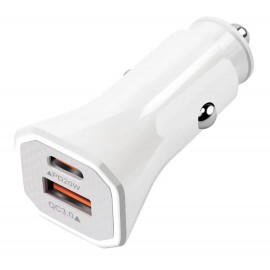 New QC3.0+PD20W multifunctional fast charge car charger adapter mobile phone dual port multifunctional chargers