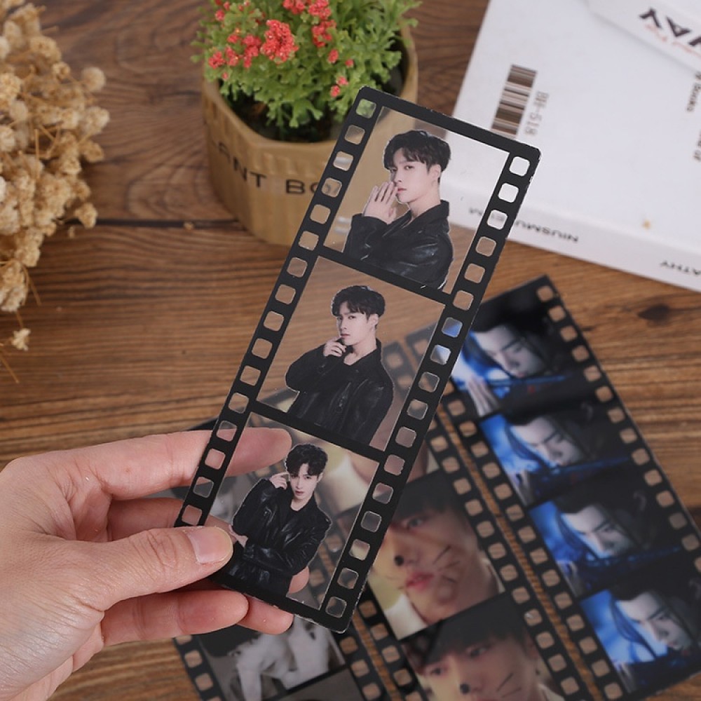 kpop supplier New custom Printing Transparent kpop film strip Plastic Photo lomo Cards and book mark