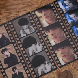 kpop supplier New custom Printing Transparent kpop film strip Plastic Photo lomo Cards and book mark