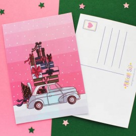 Custom printed postcards thank you cards with logo for small business