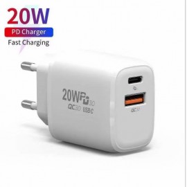 Hot sale portable 20wPD A+C fast charger mobile phone chargers