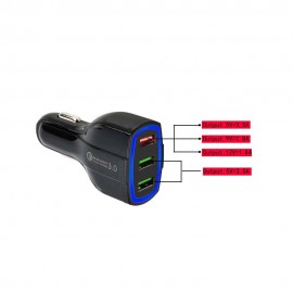 New car fast charger usb QC3.0 multifunctional halo the power adapter