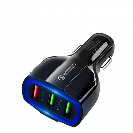 New car fast charger usb QC3.0 multifunctional halo the power adapter