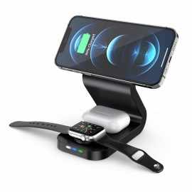 The new wireless charger 3 in 1 wireless charger for mobile phone table wireless charger