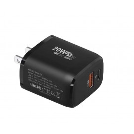 Hot sale 20w power adapter  PD A+C fast charger Dual Port British Standard American Standard European Standard anker charger